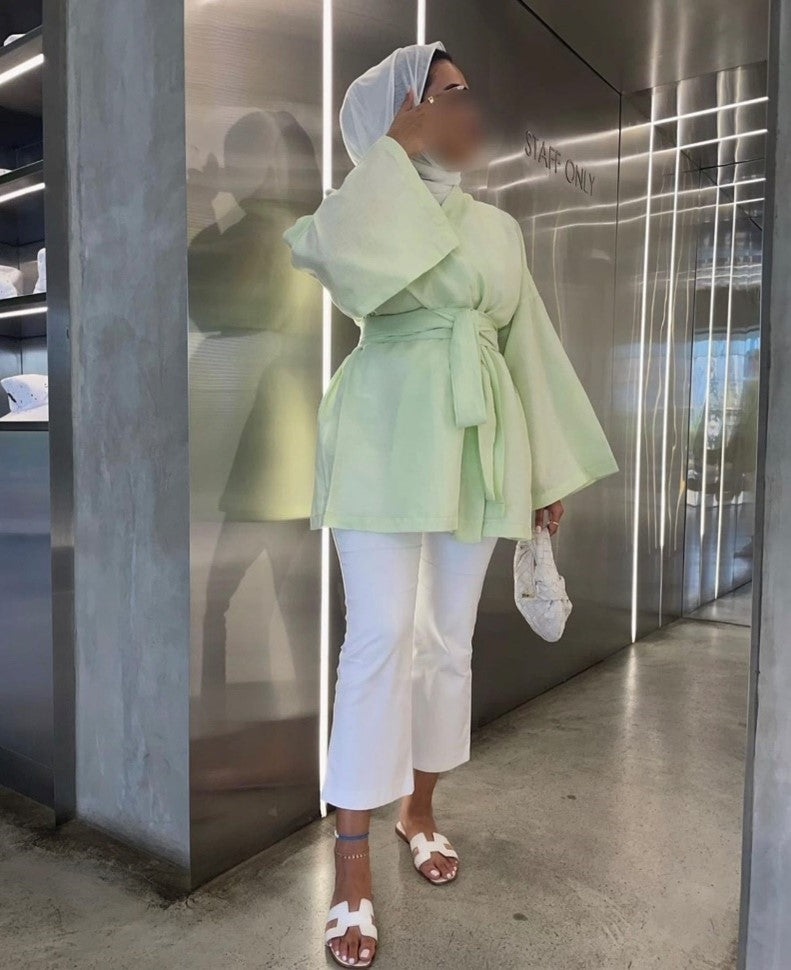 Linen Wrap Jacket
