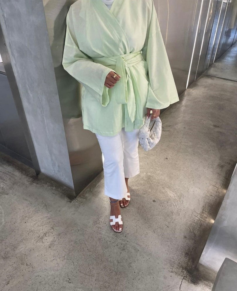 Linen Wrap Jacket